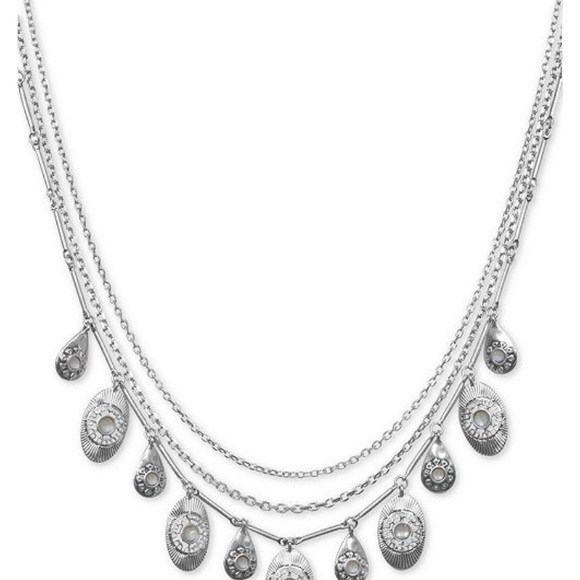 Lucky Brand Jewelry - Lucky Brand Silver-Tone Stone Layered Necklace